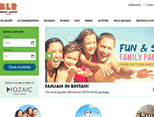Tablet Screenshot of bintanlagoon.com